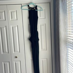 Michael kors jump suit with gold neckline